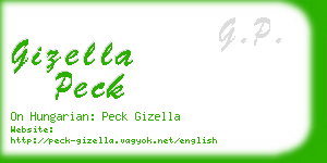 gizella peck business card